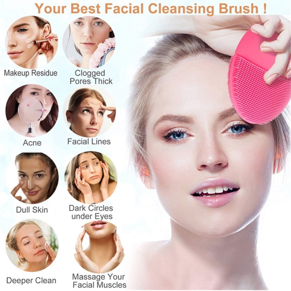 NEW Facial Cleansing Brush with Hygienic Silicone - Picture 4 of 8